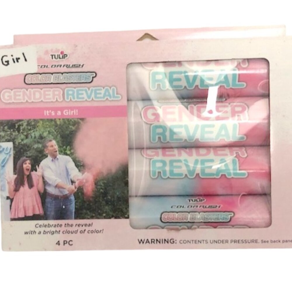 Gender Reveal Tulip Color Blasters Pink Its a Girl Set